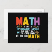 数学は観るに足らぬスポーツだ ポストカード (正面/裏面)