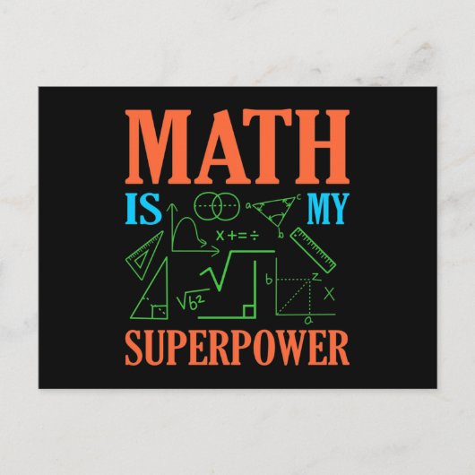数学は超能力先生数学 ポストカード (正面)