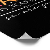 数学は難しいけど数学は新学期T ポスター (角)