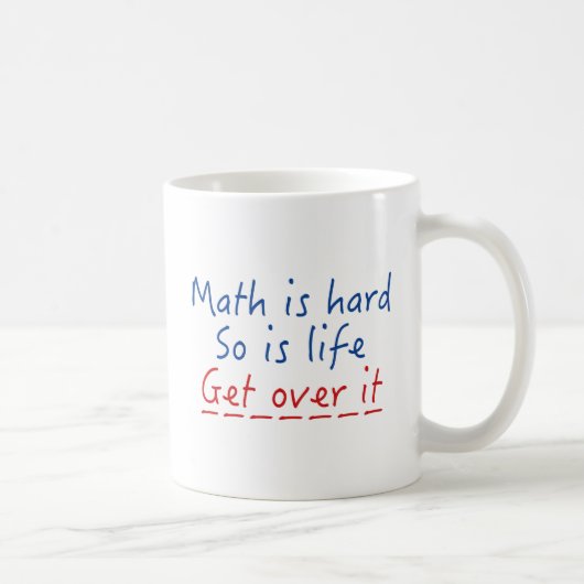 数学は難しい コーヒーマグカップ (右)