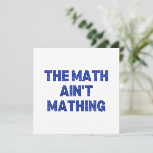 数学は駄目だ カード (スタンド正面)