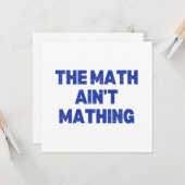 数学は駄目だ カード (正面/裏面インサイチュ)