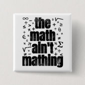 数学は駄目だ 缶バッジ (正面)
