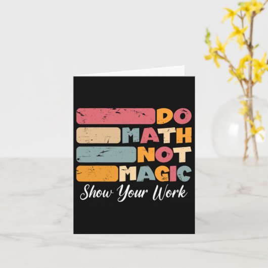 数学は魔法じゃない 面白い数学教師の学校に戻ろう カード (黄色い花)