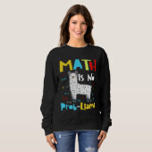 数学はNo Prob Llama小学校Math Llama T スウェットシャツ (正面フル)