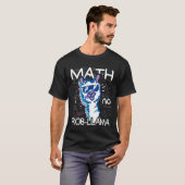 数学はProb Llama先生学生Schに戻る Tシャツ (正面フル)