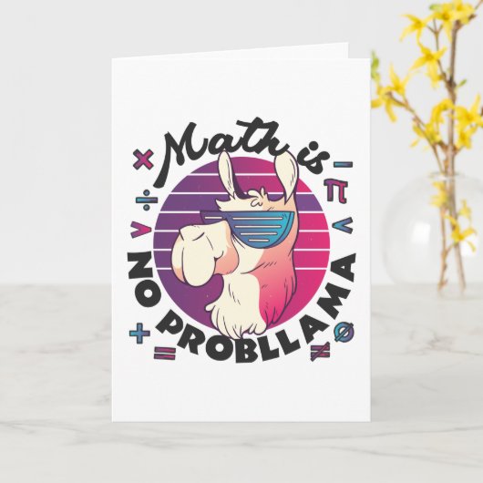 数学はProbLlamaではない カード (黄色い花)