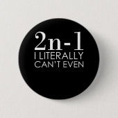 数学も数学も先生 缶バッジ (正面)