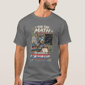 数学をした答えはクロアチア Tシャツ