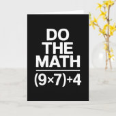 数学をしろ 67 ミーム 面白い皮肉ユーモア カード (黄色い花)