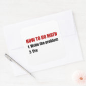 数学をする方法 スクエアシール (封筒)