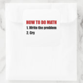 数学をする方法 スクエアシール (バッグ)