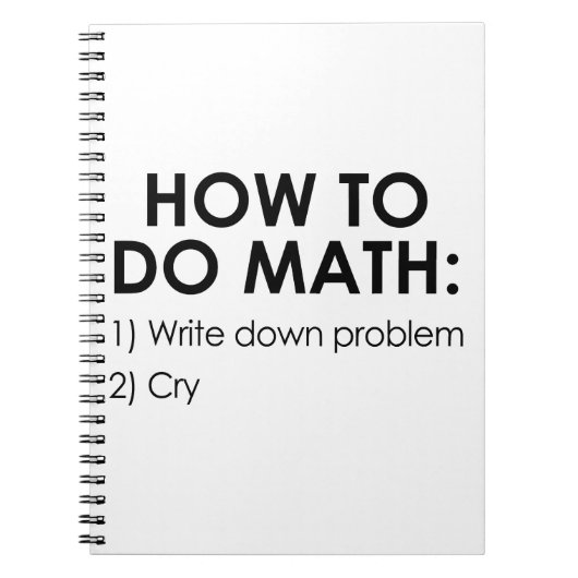 数学をする方法 ノートブック (正面)