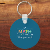数学をせよ　魔法に非ず 数学教師 キーホルダー (正面)