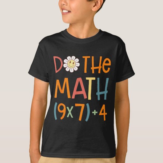 数学をやってみよう 67 おもしろ ミーム 数学教師 S Tシャツ (正面)