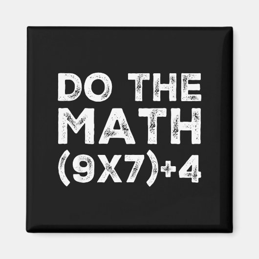 数学をやってみよう 67 おもしろ 先生 生徒 マグネット (正面)