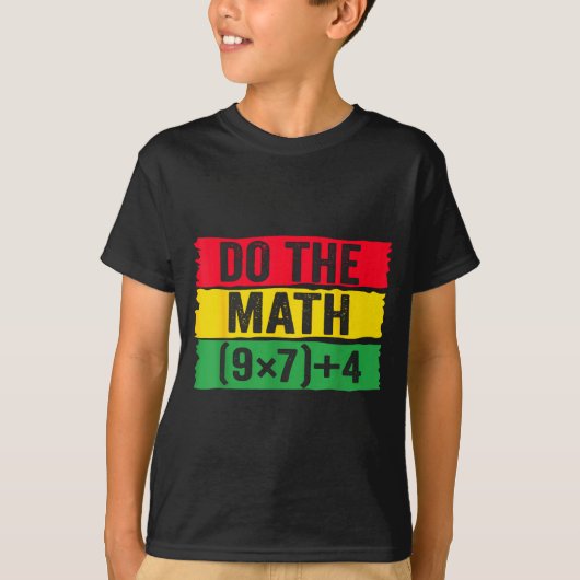 数学をやってみよう 67 面白いミーム 6 7 先生のジョーク B Tシャツ (正面)