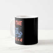 数学をやりなさい 面白い数学の先生 6 7 アライグマ six sev コーヒーマグカップ (正面左)