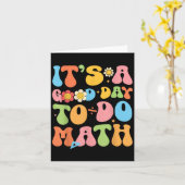 数学を戻す良い日先生 カード (黄色い花)