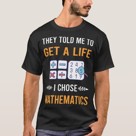 数学を楽しもう 数学好きに捧ぐ Tシャツ (正面)