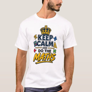 数学を楽しもう Keep Calm Tシャツ 先生