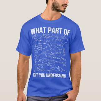数学を理解していない部分先生 Tシャツ