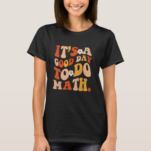 数学を行うには良い日だ女性の先生Kids Ma Tシャツ (正面)