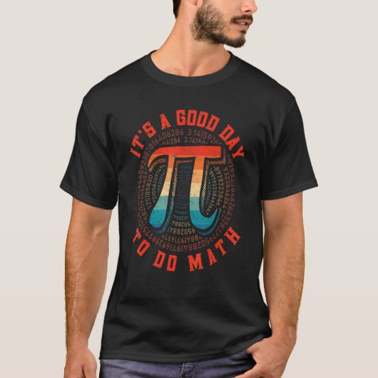 数学を行うには良い日先生レトロ子供を戻す Tシャツ (正面)