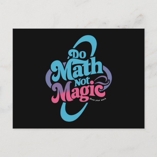 数学を魔法しない ポストカード (正面)
