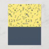 数学アイコンデザイン、数学クラス広告ズ チラシ (裏面)