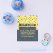 数学アイコンデザイン、数学クラス広告ズ チラシ (シングル)