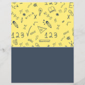 数学アイコンデザイン、数学クラス広告ズ チラシ (裏面)