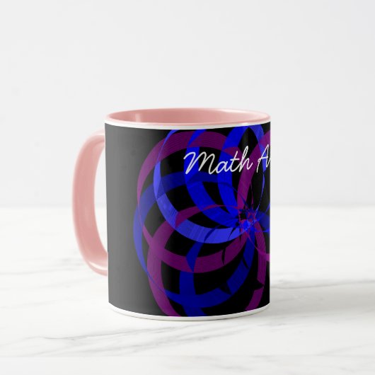 数学アート リング コーヒーマグ マグカップ (正面左)