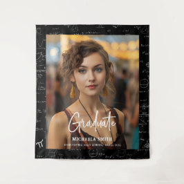 数学エレガント手書きスクリプト写真の卒業 タペストリー