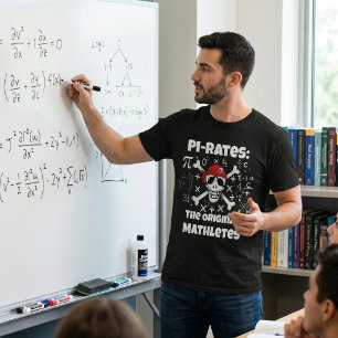 数学オタク 面白い数学 海賊 ドクロ 教師 ユーモア Tシャツ