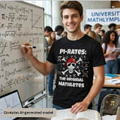 数学オタク 面白い数学 海賊 ドクロ 教師 ユーモア Tシャツ