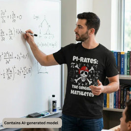 数学オタク 面白い数学 海賊 ドクロ 教師 ユーモア Tシャツ