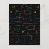 数学カラフル方程式の数式 シーズンポストカード (正面)