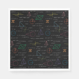 数学カラフル方程式の数式 スタンダードランチョンナプキン