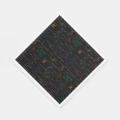 数学カラフル方程式の数式 スタンダードランチョンナプキン (角)