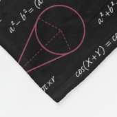 数学カラフル方程式の数式 フリースブランケット (角)