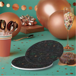 数学カラフル方程式の数式 ペーパープレート