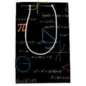 数学カラフル方程式の数式 ミディアムペーパーバッグ (正面)
