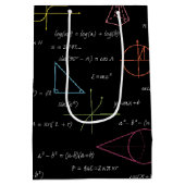 数学カラフル方程式の数式 ミディアムペーパーバッグ (裏面)