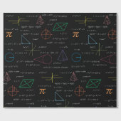 数学カラフル方程式の数式 ラッピングペーパー (フラット)