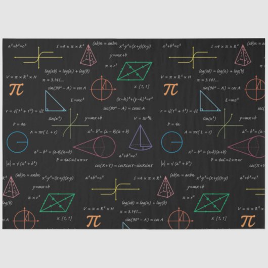 数学カラフル方程式の数式 薄葉紙 (正面)