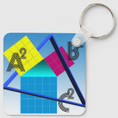 数学カラフル キーホルダー (裏面)