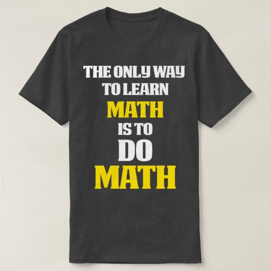数学ギフト数学をテーマにしたギフト数学を行う Tシャツ (デザイン正面)