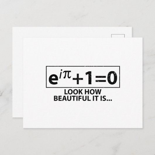 数学ギフト |数学者の先生ギフトアイディア ポストカード (正面/裏面)