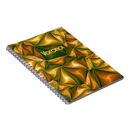 数学ギークのボロノイ三角形パターン ノートブック (右側)